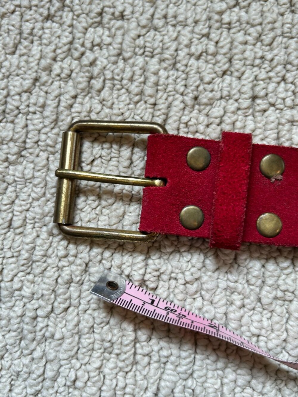 Boden, red suede belt, medium